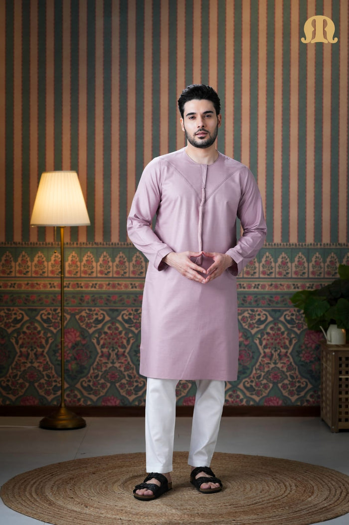 Emrati Kurta Set Pink for Men