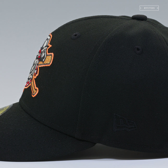 ERIE SEAWOLVES THE HOWLERS COME OUT AND PLAY-YAY WARRIORS INSPIRED NEW ERA FITTED CAP