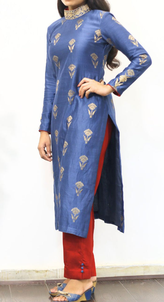 Ethnic Suit Set With Embroidery
