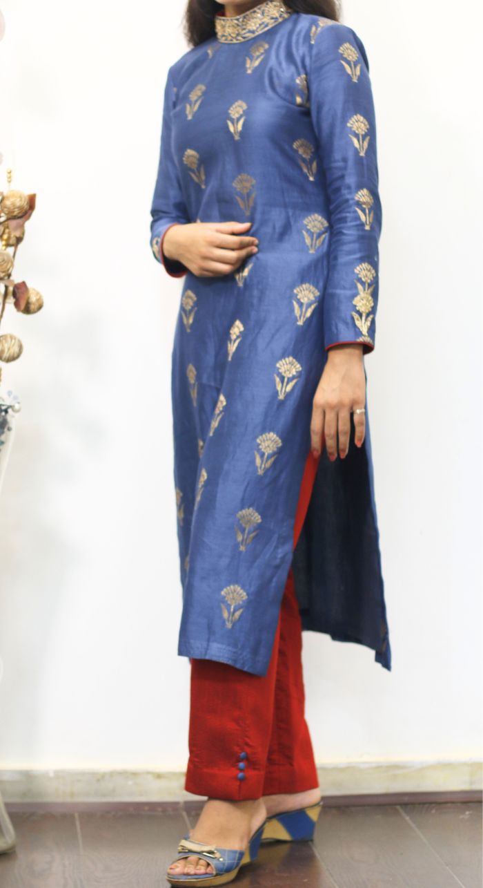 Ethnic Suit Set With Embroidery