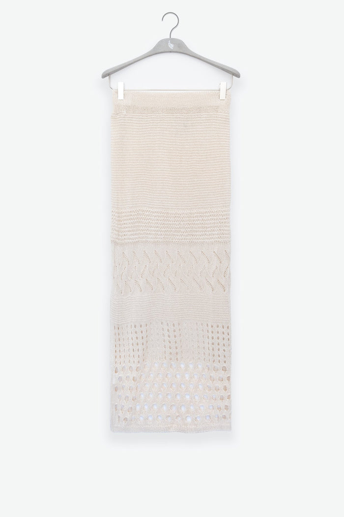 Lu Skirt Cream - Polonio Uruguay