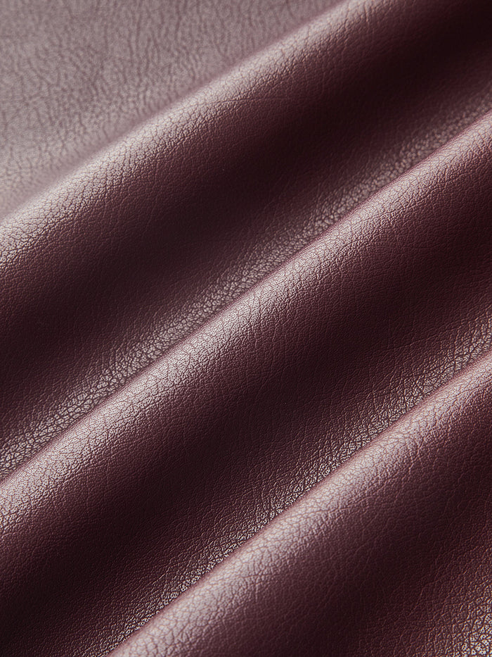 Faux Leather Straight-Leg Pants