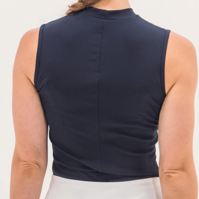 Foray Golf S/L Mock Neck Rib Top
