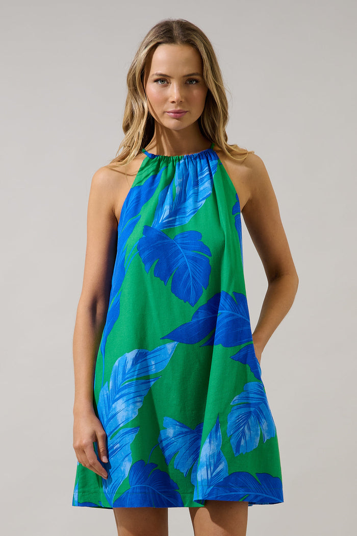 Haity Shift Mini Dress Gresia Tropical