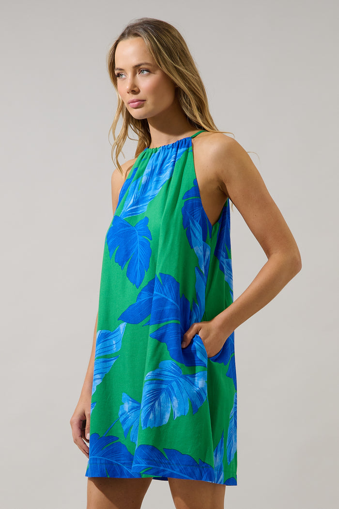Haity Shift Mini Dress Gresia Tropical