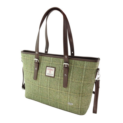 Harris Tweed Large Tote Bag with Shoulder Strap