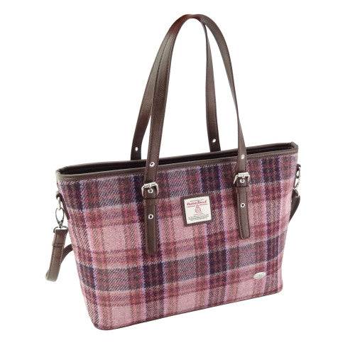 Harris Tweed Large Tote Bag with Shoulder Strap