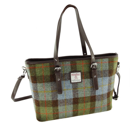 Harris Tweed Large Tote Bag with Shoulder Strap