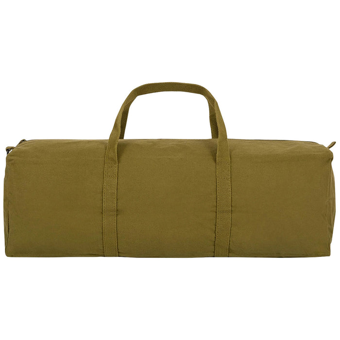 front view of 61cm highlander olive heavy duty canvas tool bag