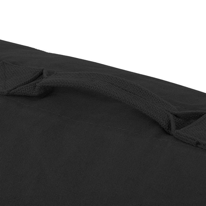 handle on highlander black heavyweight canvas kit bag 16 inch