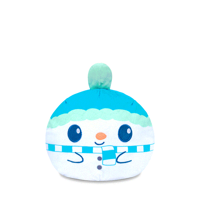 Holiday Snowman 6" Reversible Plushie