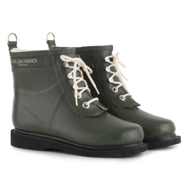 Ilse Jacobsen Short Rain Boots- Army