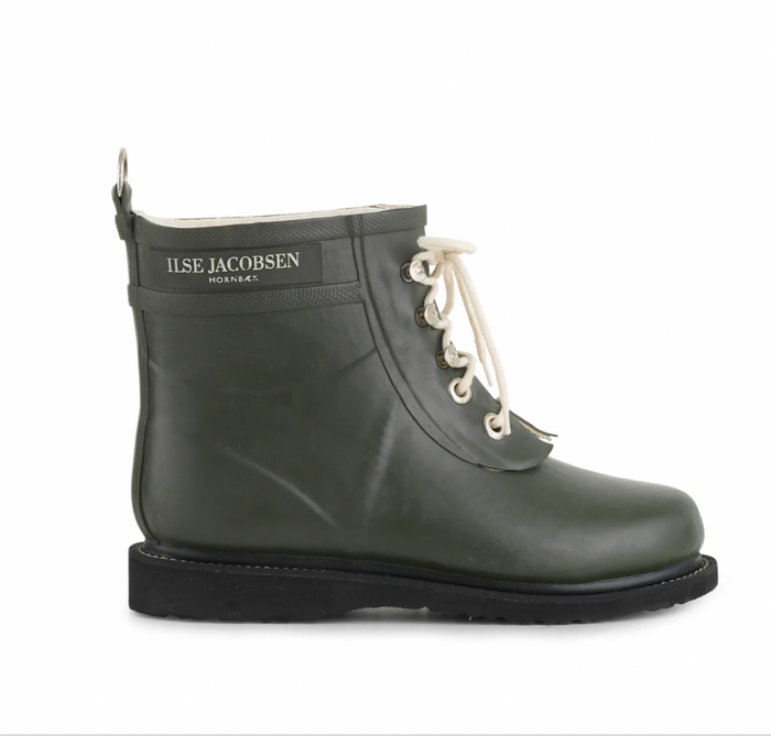 Ilse Jacobsen Short Rain Boots- Army