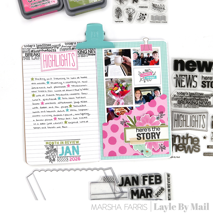 In the News 3 - 5x7 Stamp Set