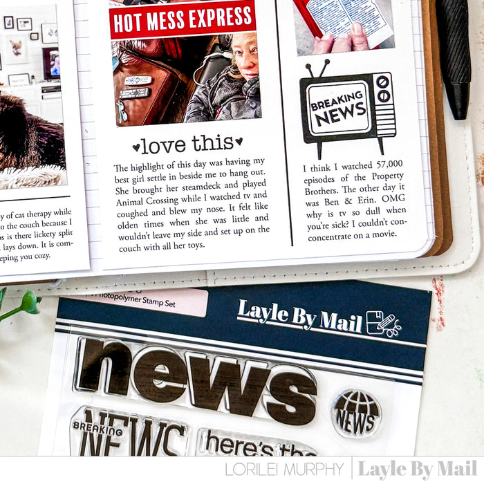 In the News 3 - 5x7 Stamp Set