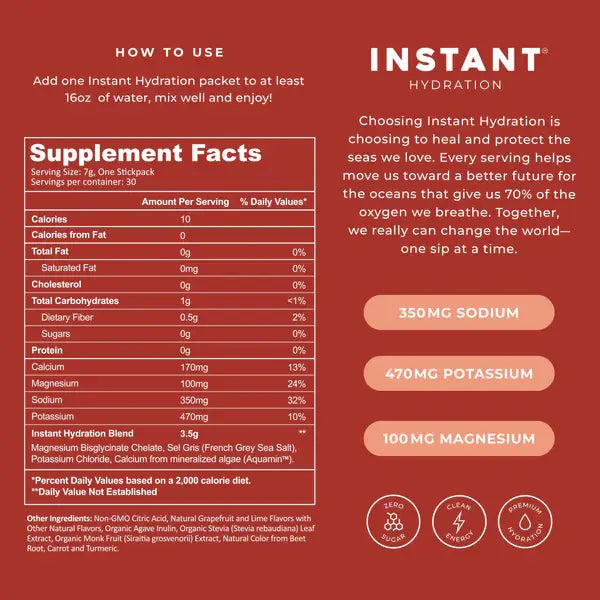 Instant Hydration Premium Electrolyte Mix