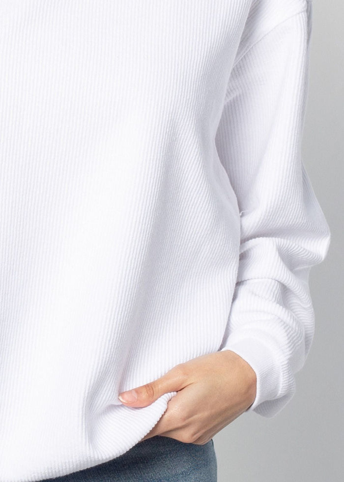 Iowa Hawkeyes Women's Clubhouse Original Corded Crew in White