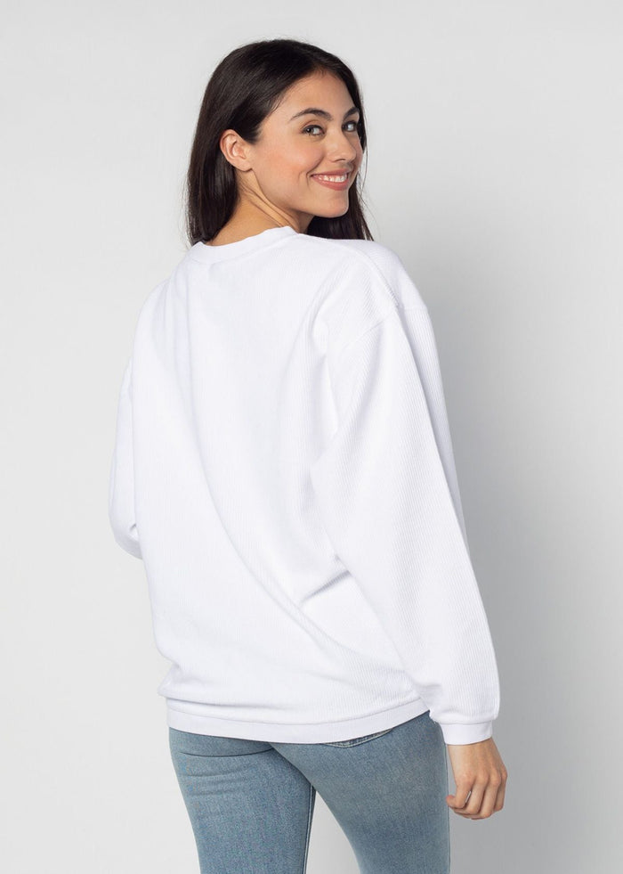 Iowa Hawkeyes Women's Clubhouse Original Corded Crew in White