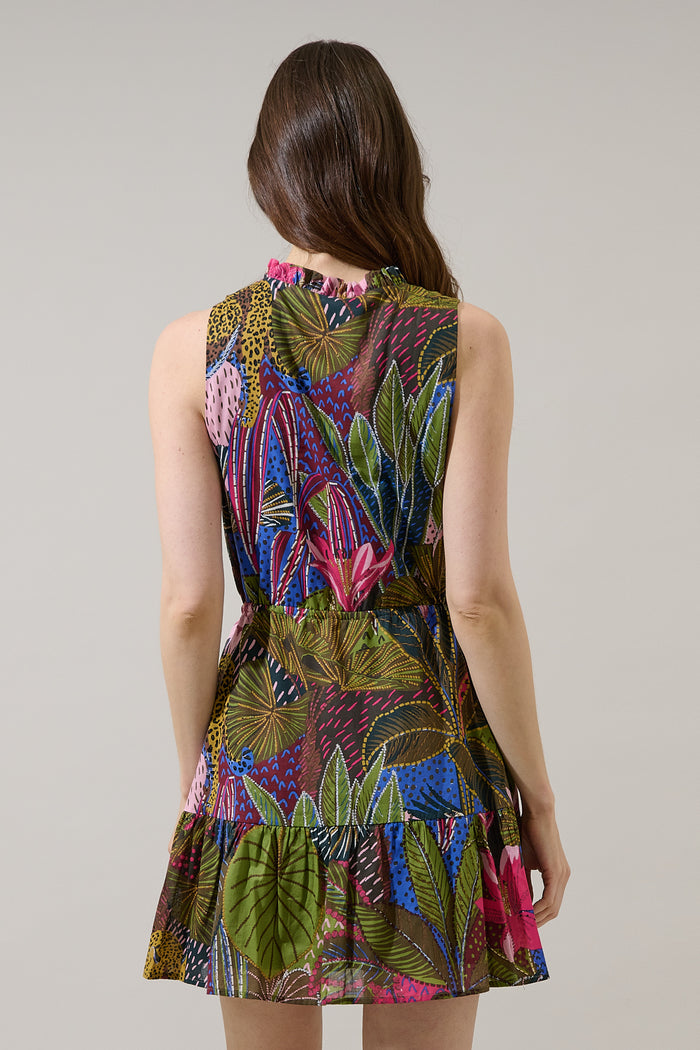 Itzel Shift Mini Dress Jenla Tropical