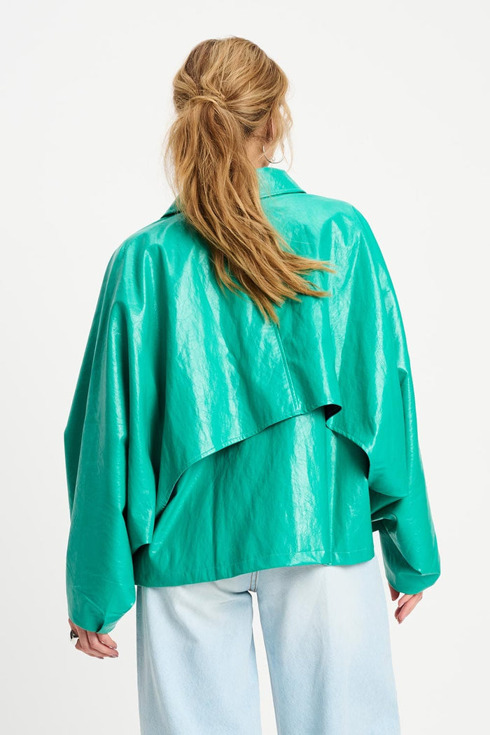 POM Amsterdam Jackets JACKET - Faux Leather Wander Green