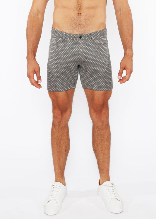 JAQUARD STRETCH KNIT CHINO SHORTS