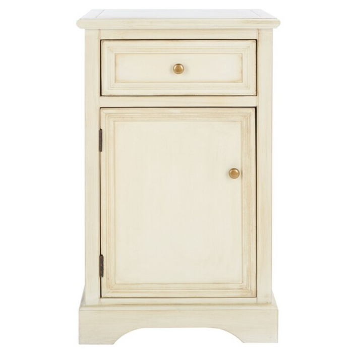 Jarome Storage End Table in Barley with Drawer & Door