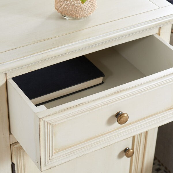 Jarome Storage End Table in Barley with Drawer & Door