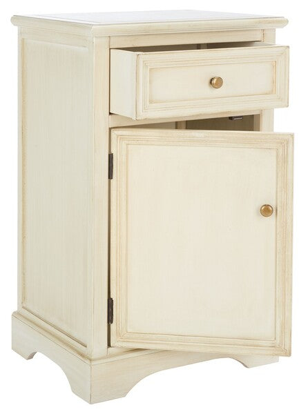 Jarome Storage End Table in Barley with Drawer & Door