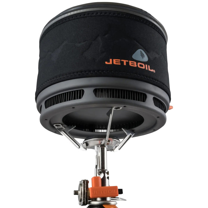 jetboil 1.5l ceramic cooking pot carbon with fluxring technology