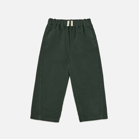 Kids Cotton Relaxed Pant - Scarab