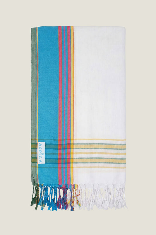 Kikoy Towel | Tika Turquoise - Aspiga