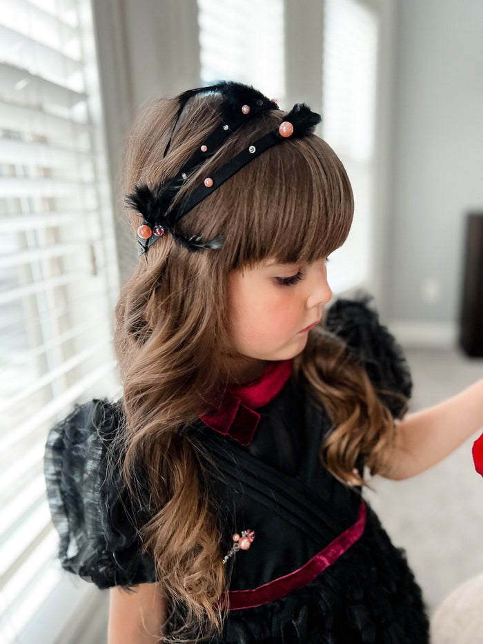 Kylie Feather Hair Sash - Petite Maison Kids