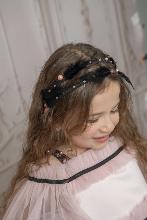 Kylie Feather Hair Sash - Petite Maison Kids