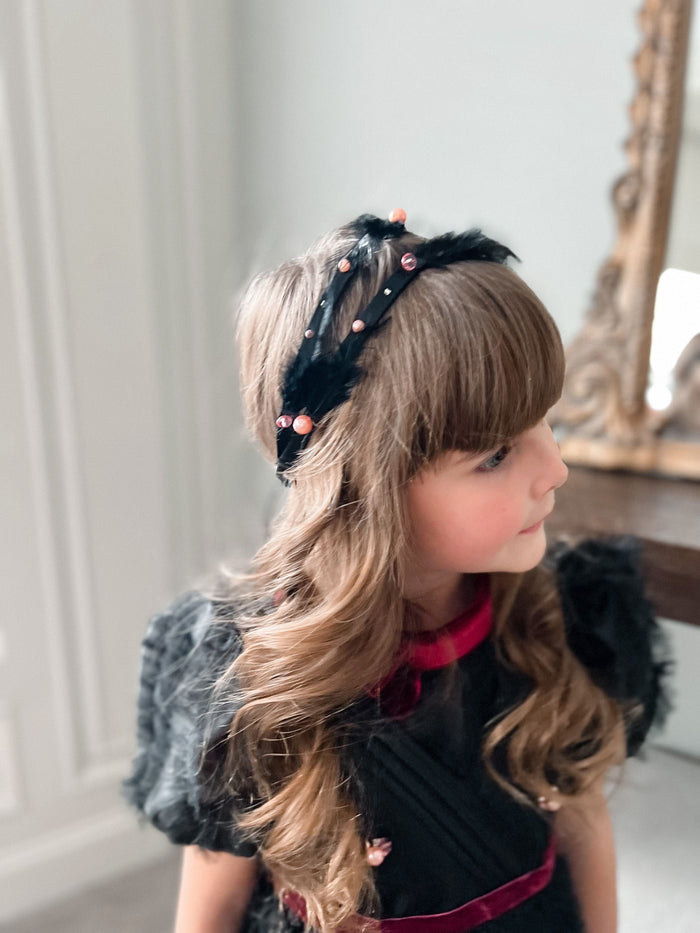 Kylie Feather Hair Sash - Petite Maison Kids