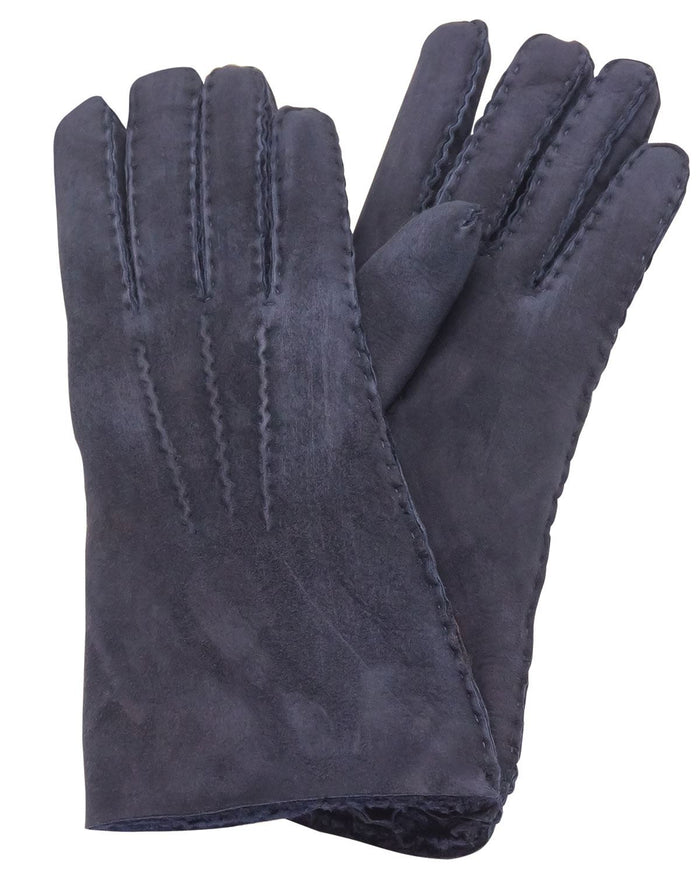 Lambskin Gloves - Navy - The Classic Boutique