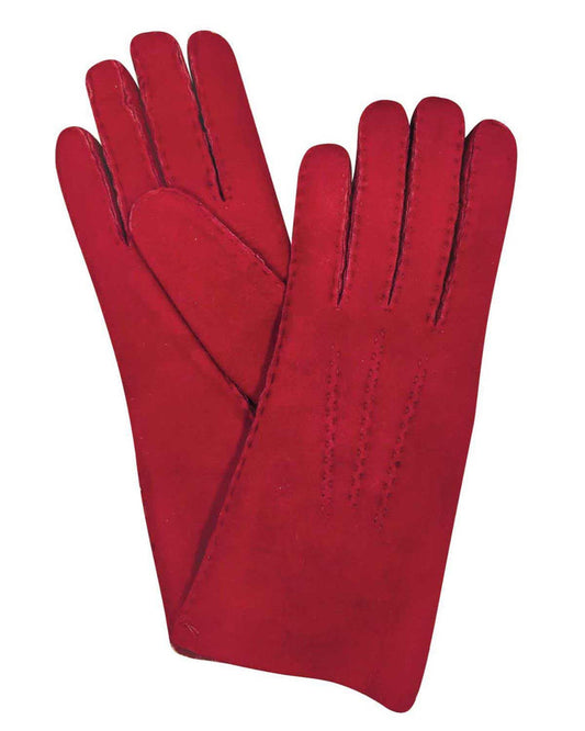 Lambskin Gloves - Red - The Classic Boutique