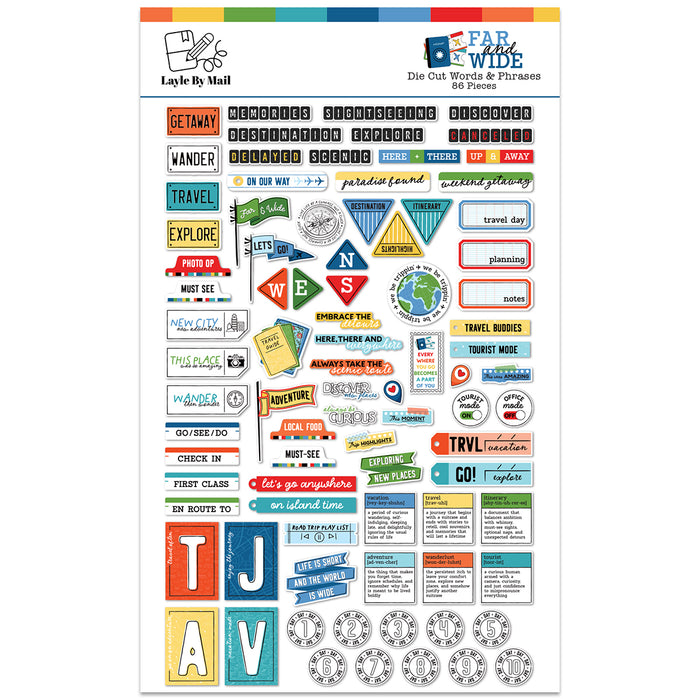 Layle By Mail | Far and Wide - Die Cut Words & Phrases