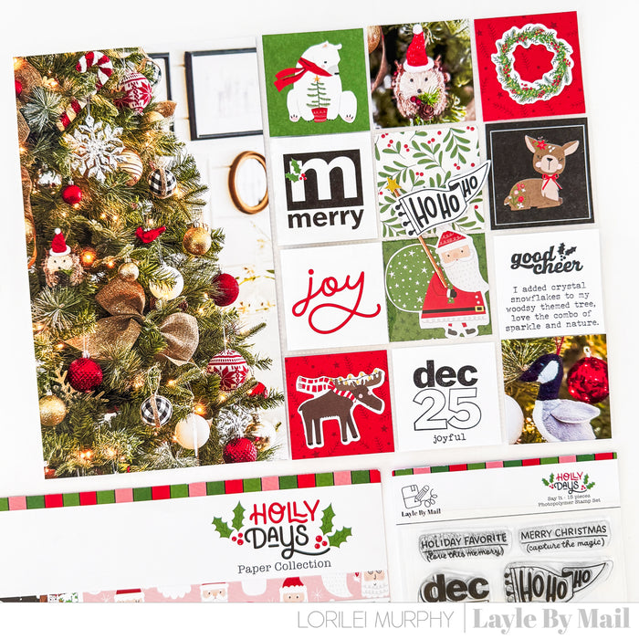 Layle By Mail | Holly Days - Textures 4x4 Stamp Set