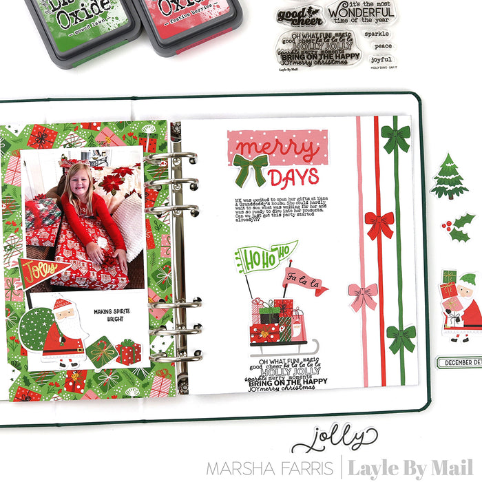 Layle By Mail | Holly Days - Textures 4x4 Stamp Set