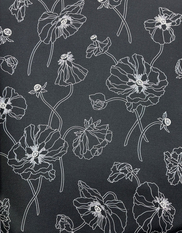 Liberty Fabrics x Manteco® MWool® Fabric, Bloom Silhouette