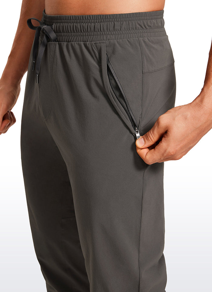 CRZ YOGA Men 31" Lightweight Water Resistant with Zip Pockets Joggers Arbor Olive