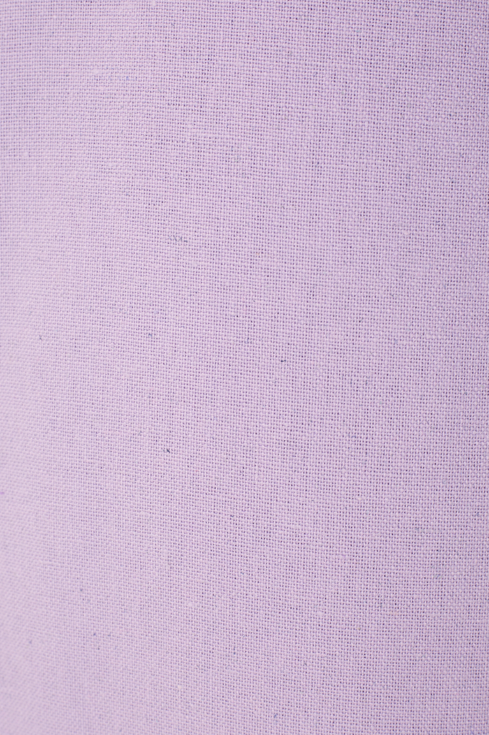 Lilac Topstitching Slit Midi Dress_7