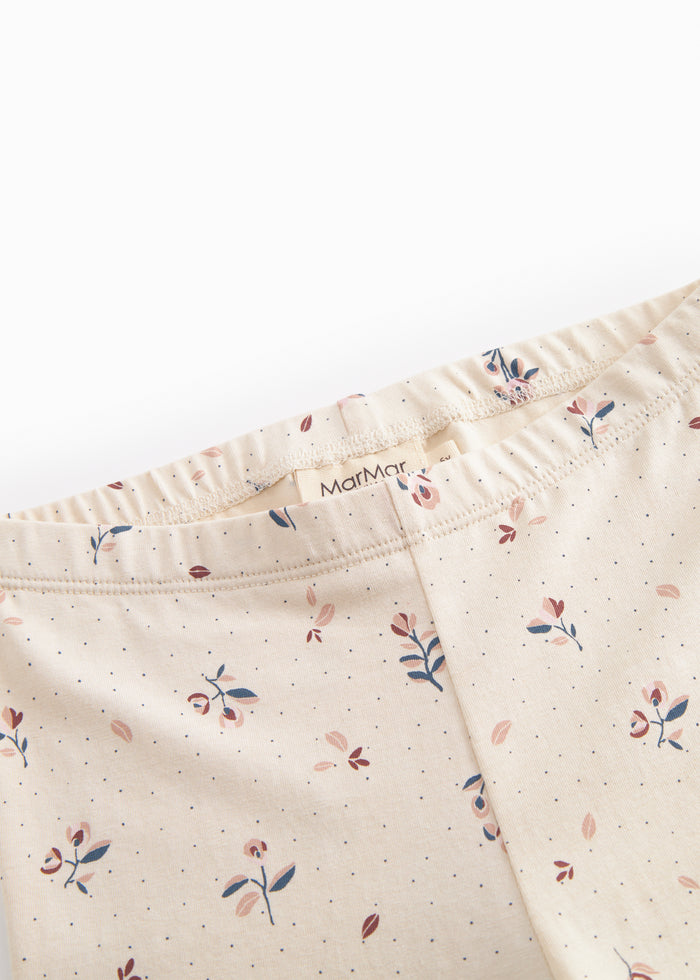 Leggings for children with a floral pattern.