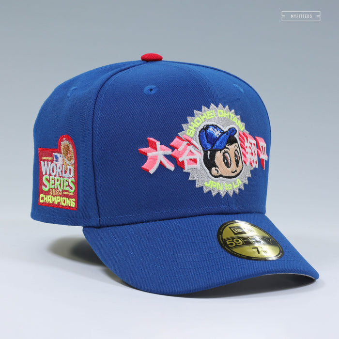 LOS ANGELES DODGERS 2024 WORLD SERIES CHAMPIONS SHOHEI OHTANI NEW ERA FITTED CAP