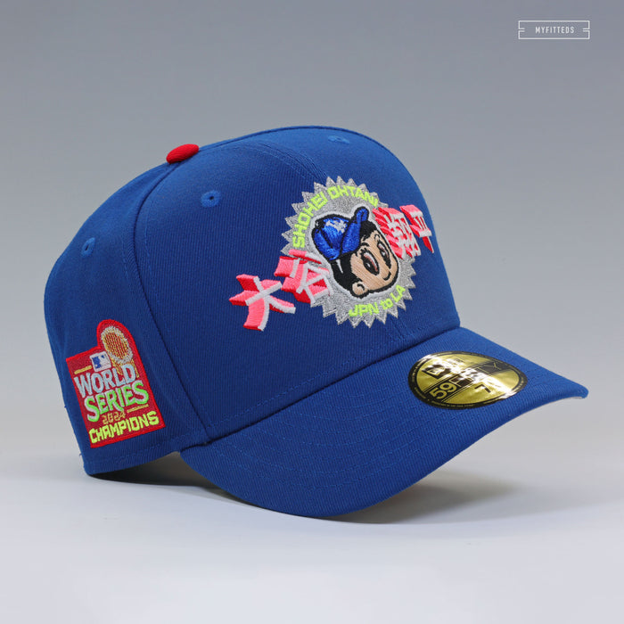 LOS ANGELES DODGERS 2024 WORLD SERIES CHAMPIONS SHOHEI OHTANI NEW ERA FITTED CAP