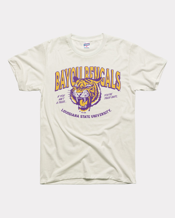 LSU Bayou Bengals Tiger Bait White T-Shirt_