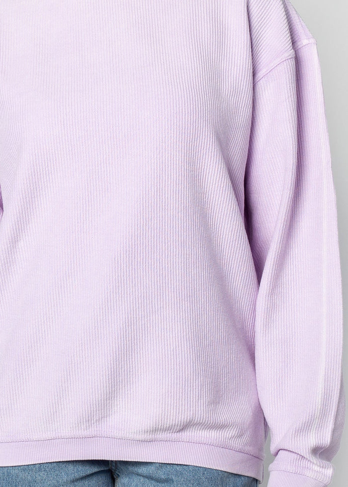 LSU Tigers Women's Clubhouse Original Corded Crew in Lilac