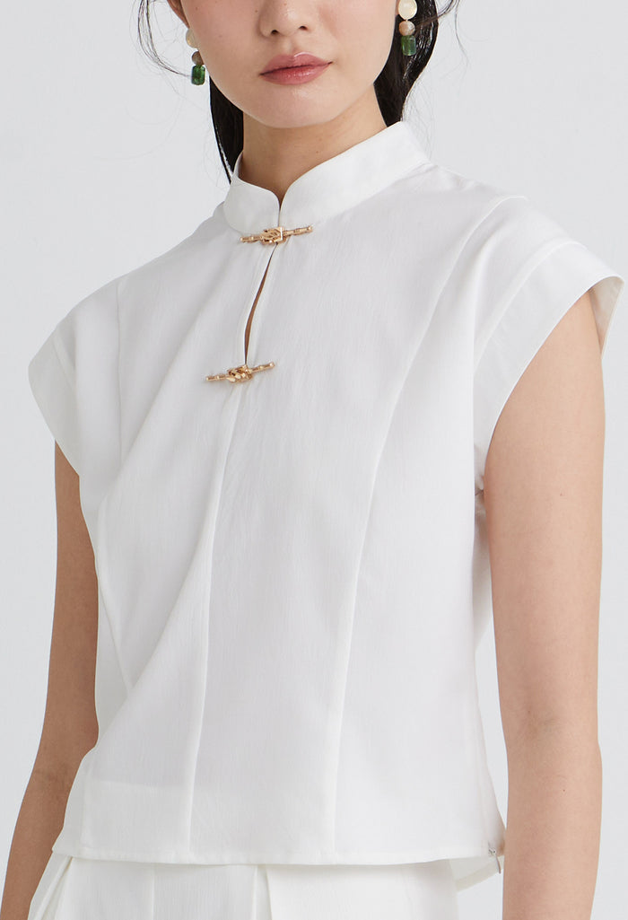 Lunar Charm Cap Sleeve Top