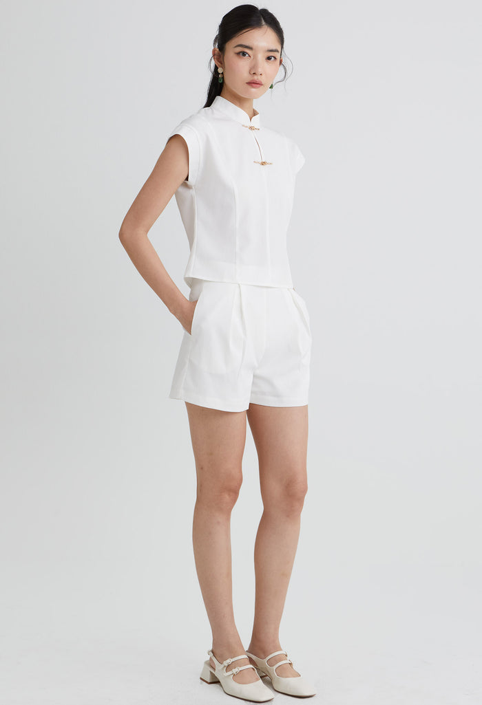 Lunar Charm Cap Sleeve Top