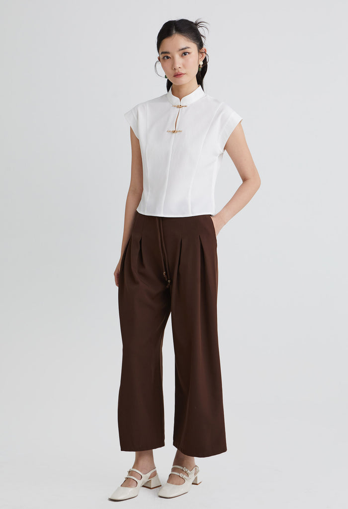 Lunar Charm Cap Sleeve Top